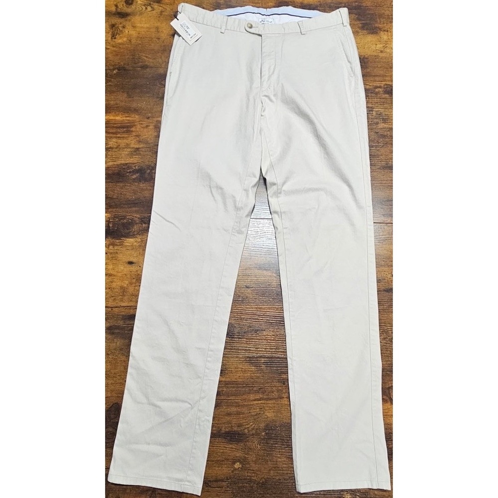 Peter Millar Soft Touch Pima Blend Twill Beige Pants Men's Size 36x36 NWT